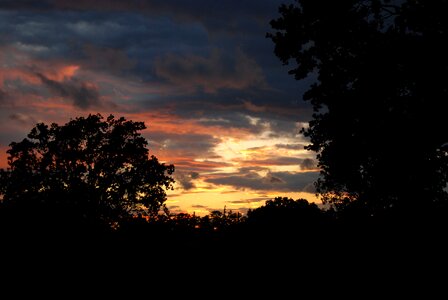 Evening sky clouds photo