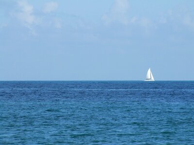 Port blue sailing photo