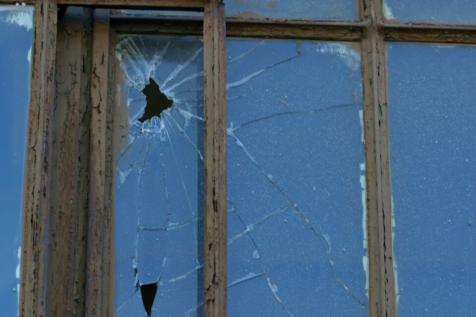 Building weathered old