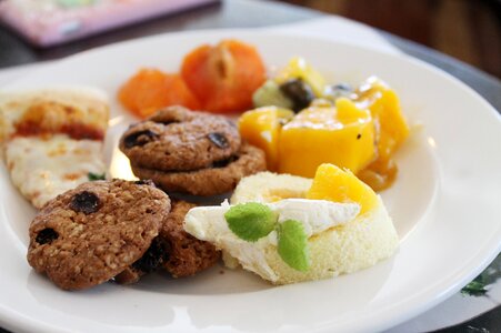 Fruit plate chocolate
