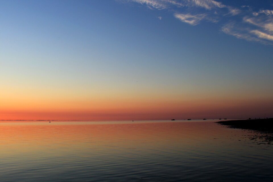 Föhr north sea abendstimmung