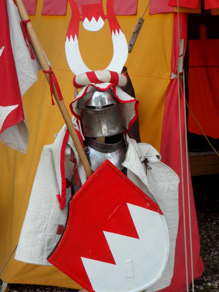 Knight helmet george of swiss franc middle ages