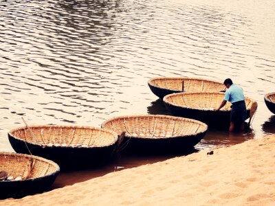 Simple baskets woven