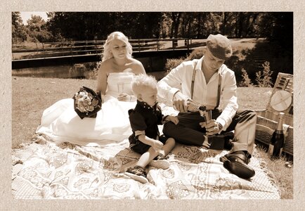 Romantic couple kid