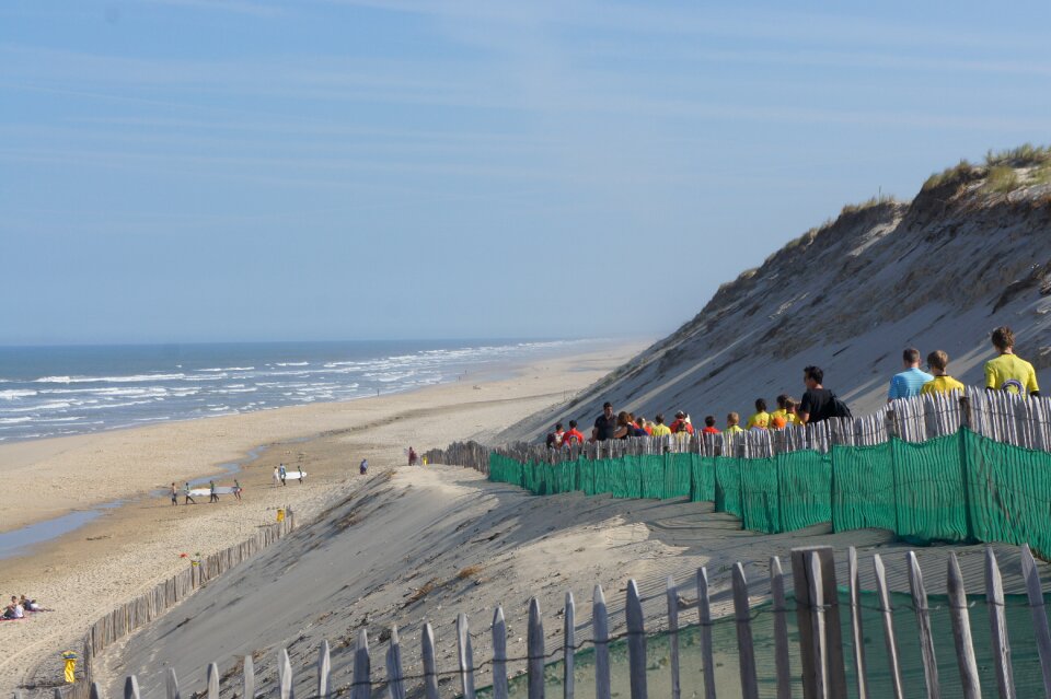 Dune blue sky people