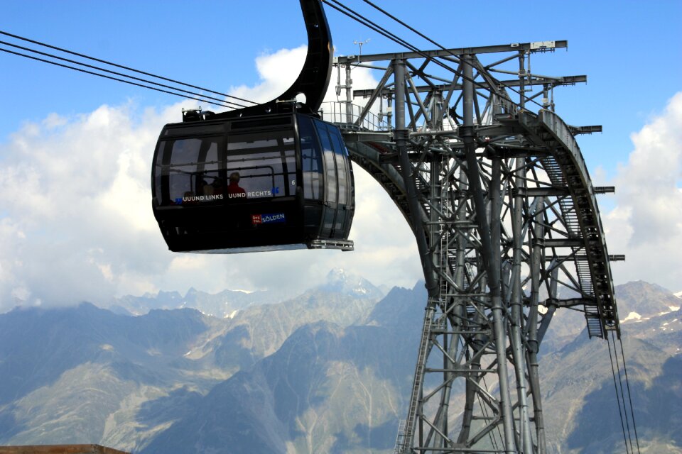 Gondola mountains sölden