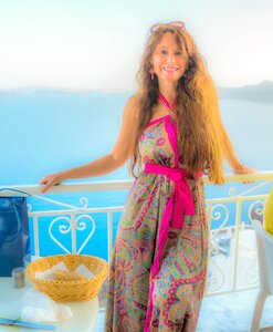 Female posing travel