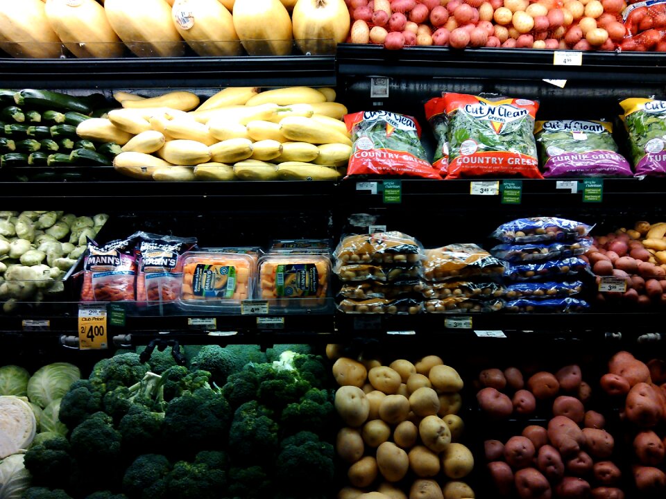 Fresh supermarket healthy