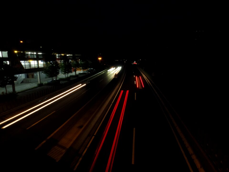 Lights long exposure spotlight