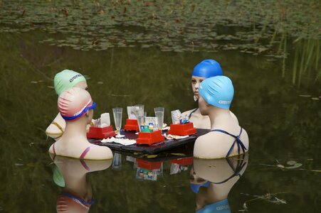 Group swim swim cap