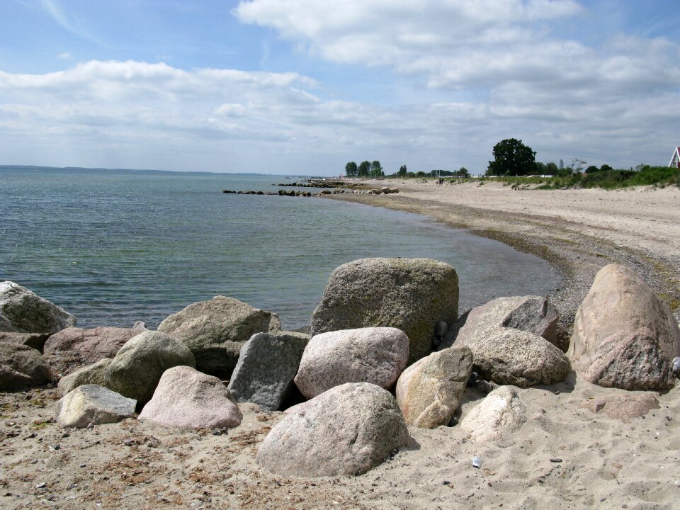 Coast beach bank