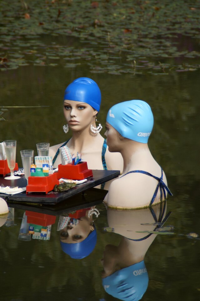 Pond lake swim cap