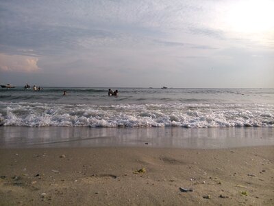 Shore wave sandy