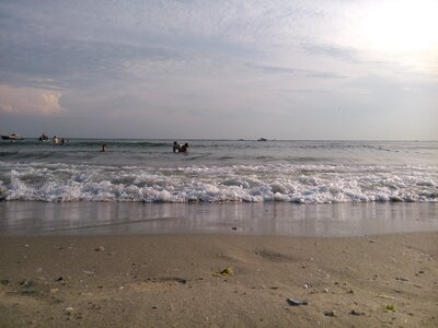 Shore wave sandy photo