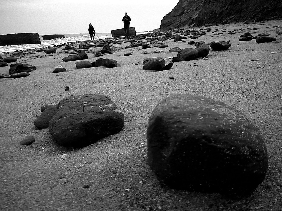 People sand sea photo