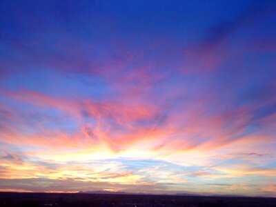 Clouds sunset depth
