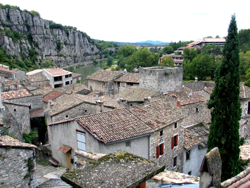 Old village ardèche landscape