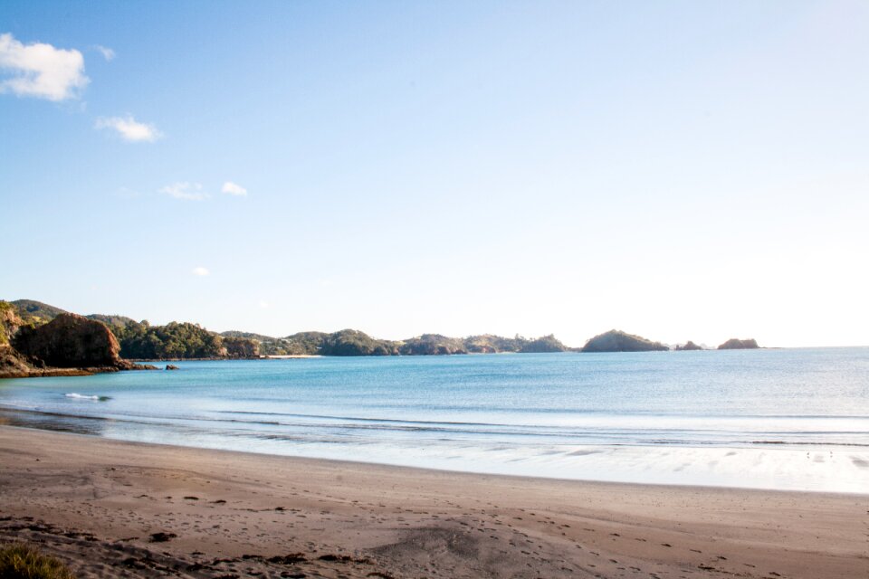 Sea water sand