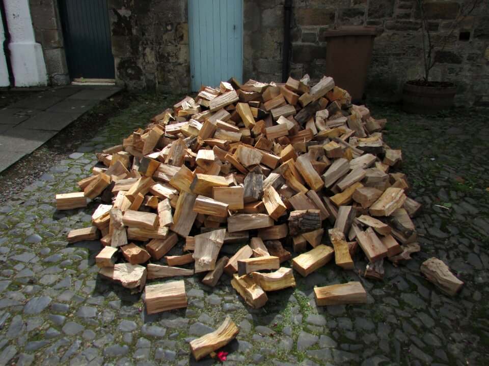 Lumber stack timber photo