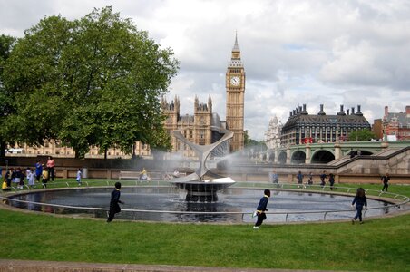 Clock london landmark photo