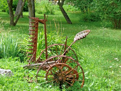 Old rust mower
