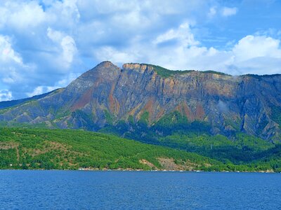 Lake alps summer photo