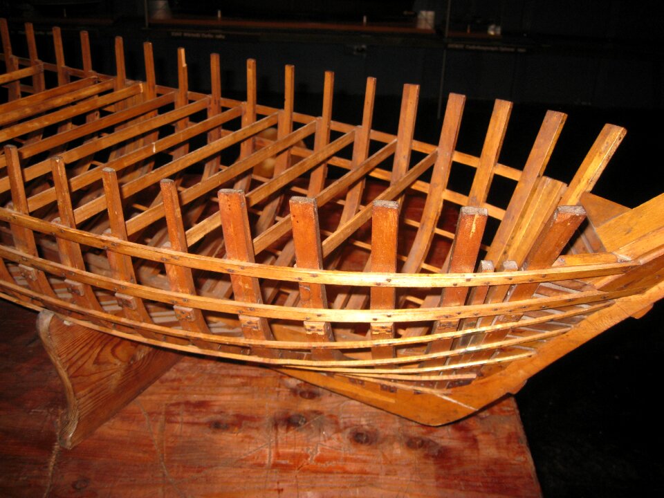 Boat a scale model of the frame