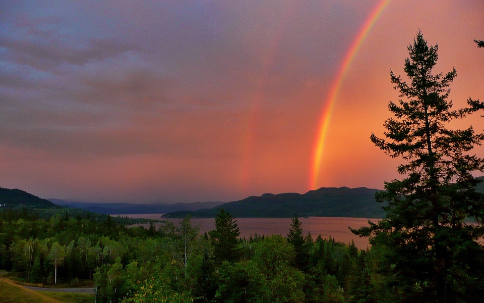 Canim lake british columbia canada photo