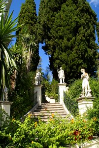 Palace achilleion garden
