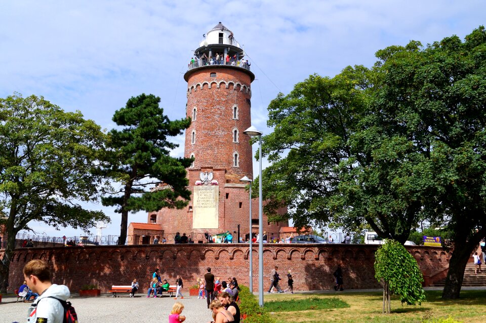 Lighthouse brick construction baltic sea