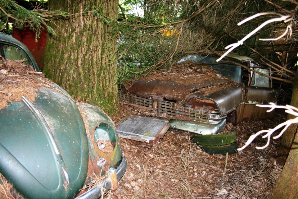 Rusted vw beetle oldtimer