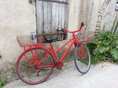 Bike red cycling photo