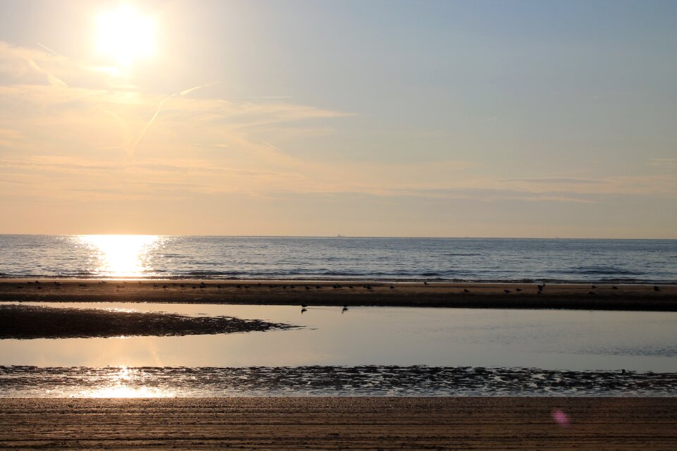Sunset nature sea