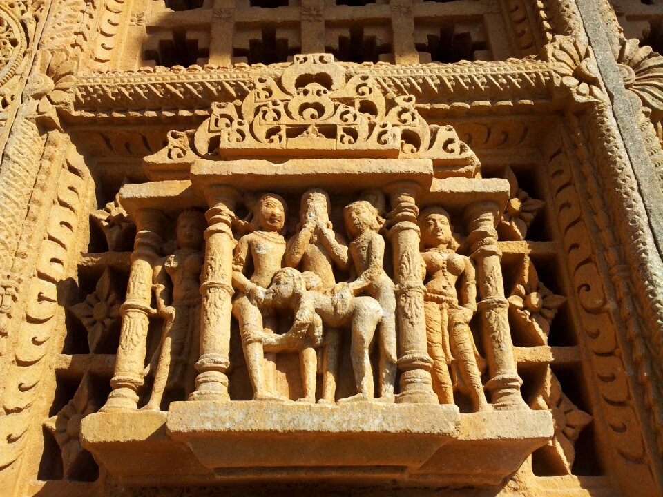 Stone temple figures holy