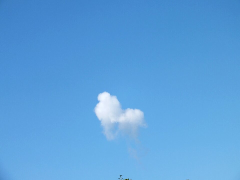 Cloud sky blue