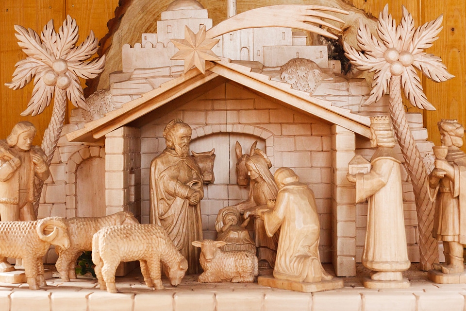Christ christmas crib