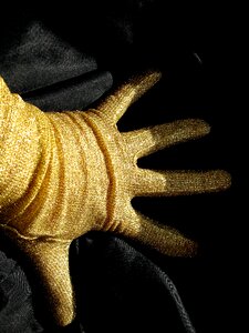 Glove gold shadow