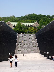 Students stairs ewha womans university photo