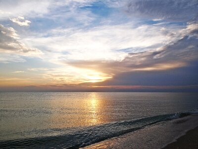 Water sky clouds photo