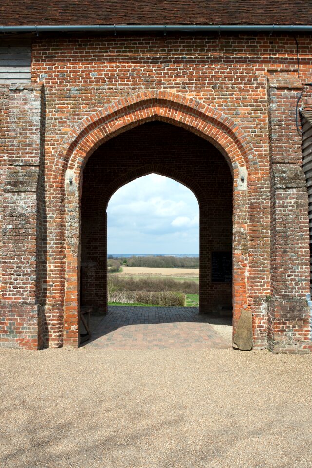 Arched openings tudor barn brickwork