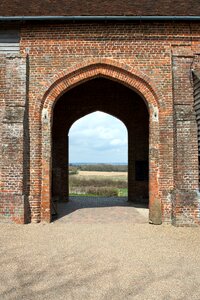 Arched openings tudor barn brickwork