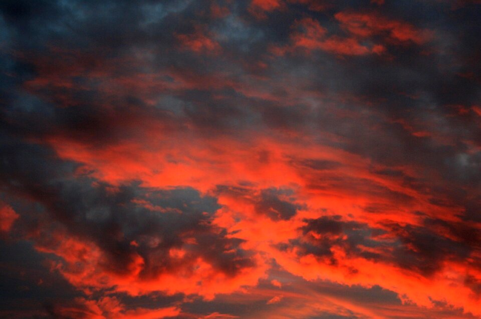 Orange sunset glow