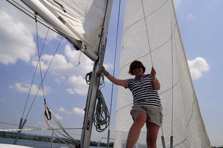 Ahoy boat cheerful