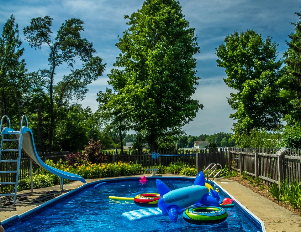 Water blue summer