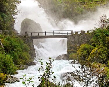 Landscape flowing water