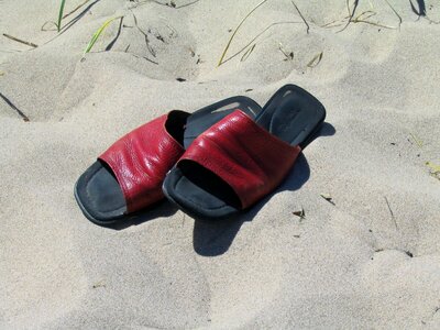 Summer footwear red photo