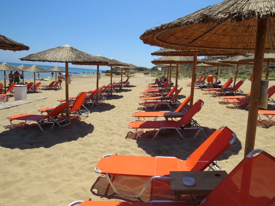 Deck chairs rest holiday