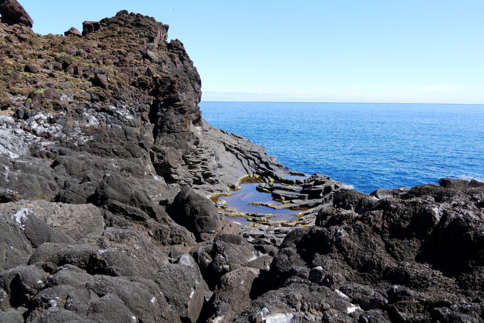 Sea rocky coast seixal photo