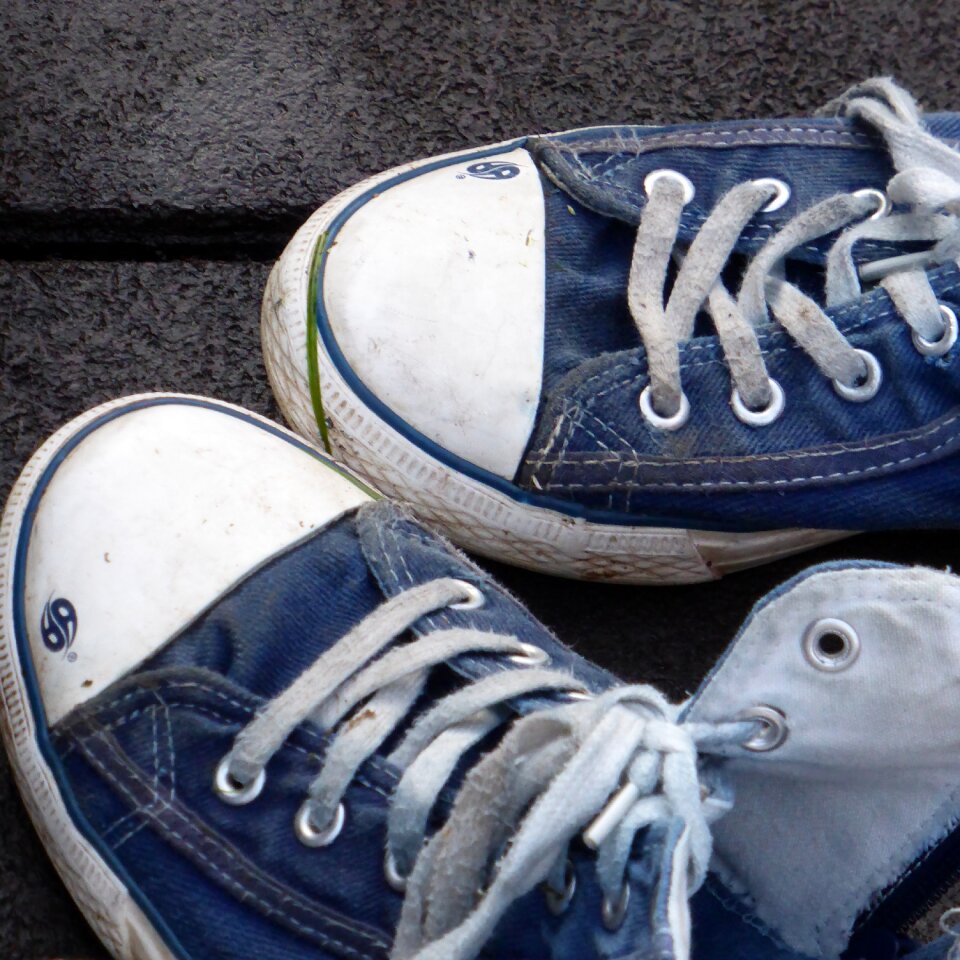 Blue sport sports shoes