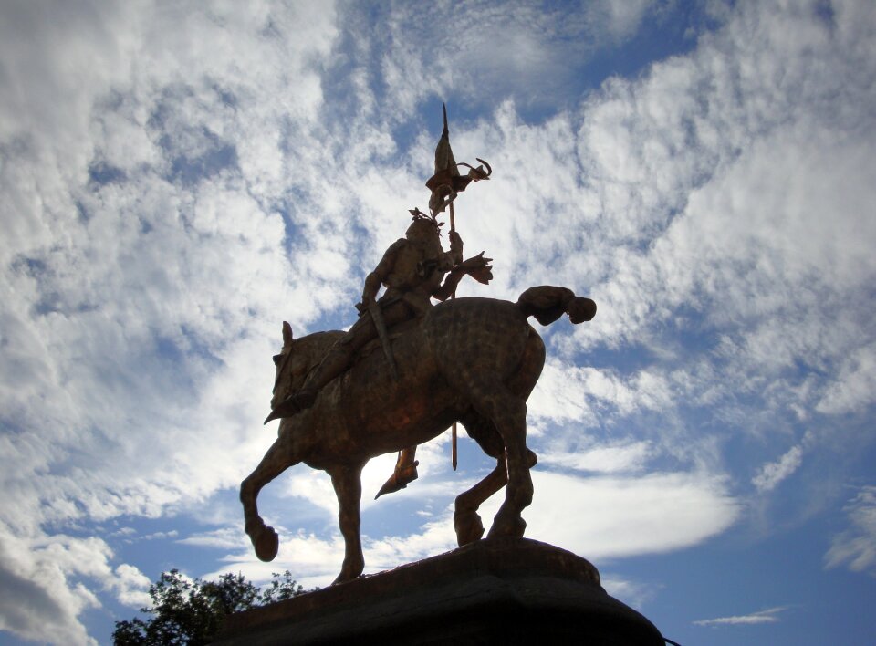 Silhouette clouds soldier